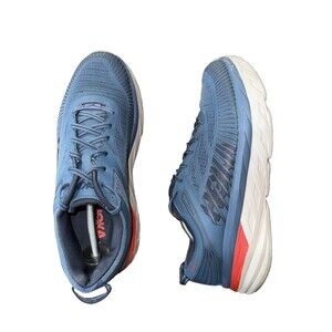 HOKA ONE ONE Bondi 7 Blue Cushioned Running Shoes Athletic Trainer US 12 EU 46